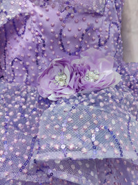 Bloom Steps Embossed Frock – Elegant Layers for Girls (4–12 Years)