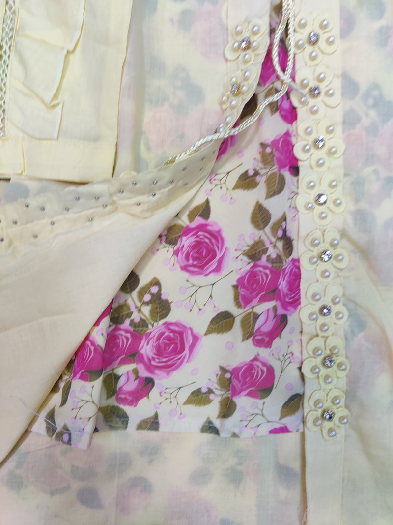 Eid Chic 3PC – Western & Desi Fusion Suit (4–9 Years)